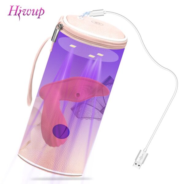 Portable UV Disinfection Bag 99% Sterilization for Sex Toys Adult Product Vibrator Dildo Clitoris Stimulator Sealable Soft Box