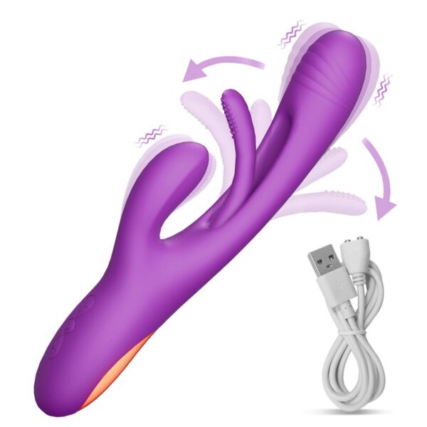 2023 Rabbit Tapping G-Spot Patting Vibrator for Women Clitoris Clit Stimulator Powerful 21 Modes Sex Toy Female Goods for Adults - Image 8