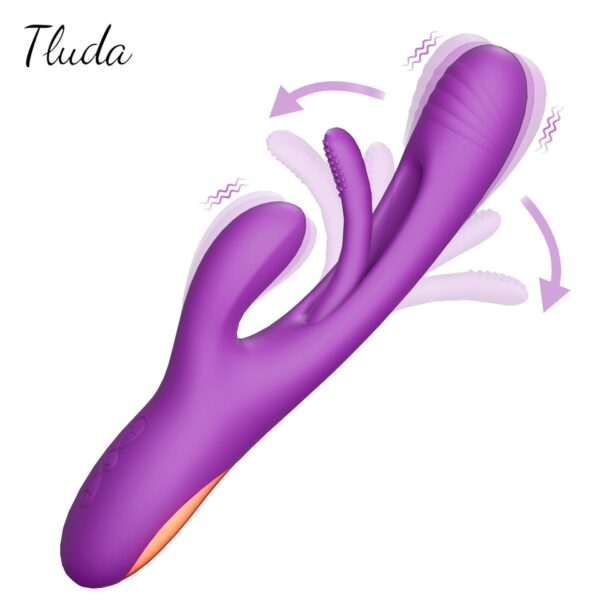 2023 Rabbit Tapping G-Spot Patting Vibrator for Women Clitoris Clit Stimulator Powerful 21 Modes Sex Toy Female Goods for Adults